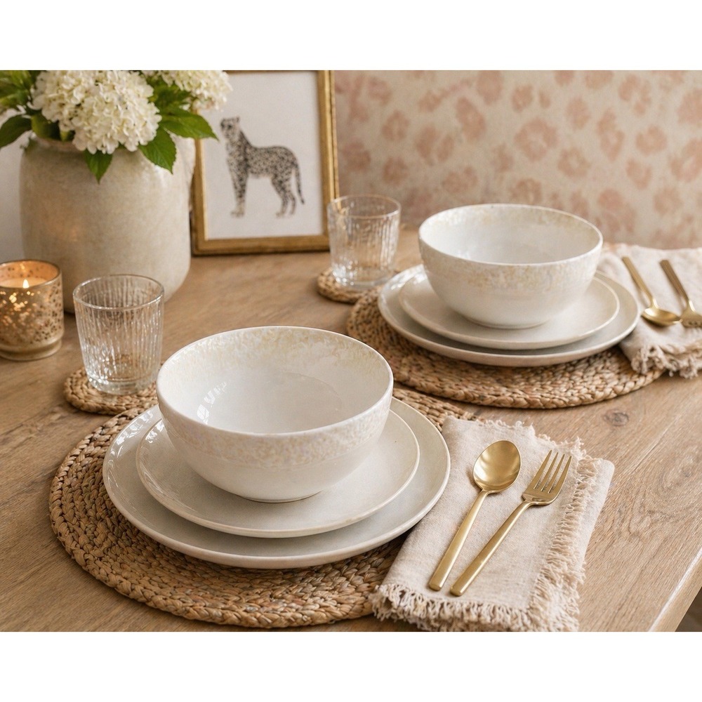Set of 2 World Market White Textured Bowls 6.5" Portugal Soup Cereal Modern